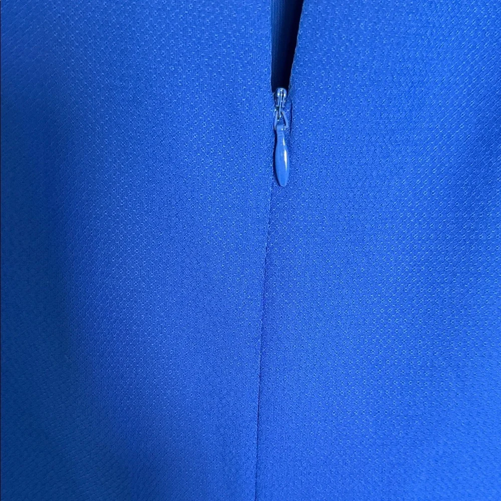 Brixon Ivy Vibrant Blue Sleeveless Dress with Eyelet Detail size small back zip‎